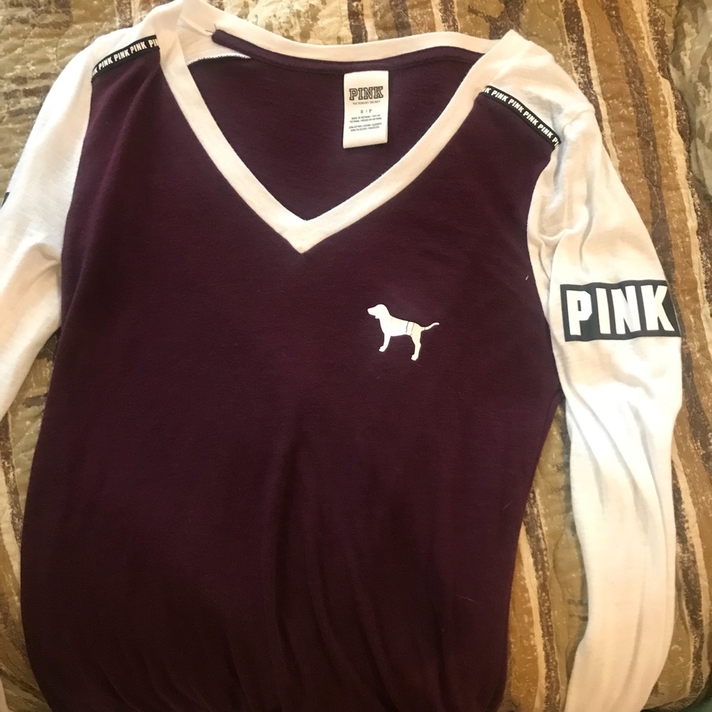 Victoria’s Secret “Pink” maroon shirt